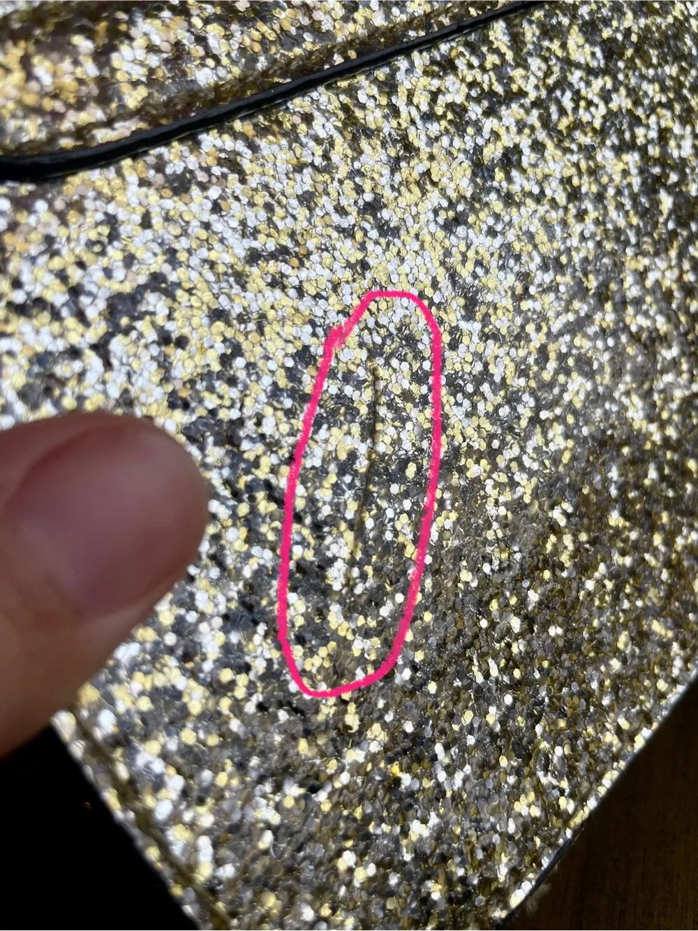 Kate Spade New York Stunning Metallic Gold Glitter Scout Mini Crossbody Bag
